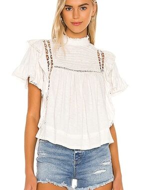 Free People Le Femme Tee in Ivory
